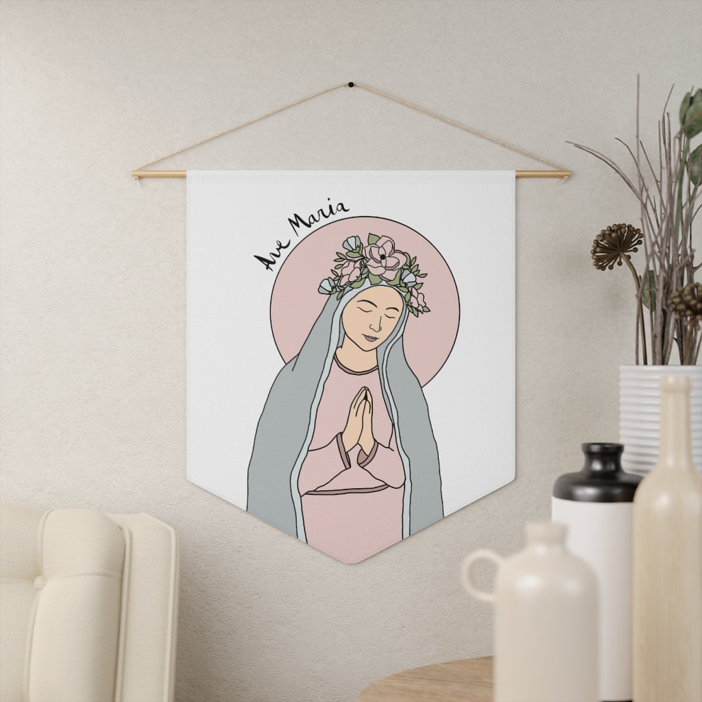 Fatima Flags Our Lady of Fatima Mary Pennant / Flag - Etsy