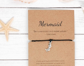 Be a Mermaid Inspirational Wish Bracelet