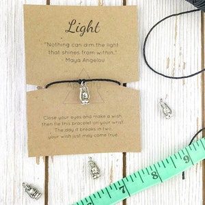 Simple String Lantern Charm Bracelet Stocking Stuffer Christmas Gift image 1