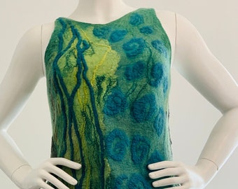 Felt dress, "Swirl”