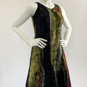 Nuno felt dress "Mystique"