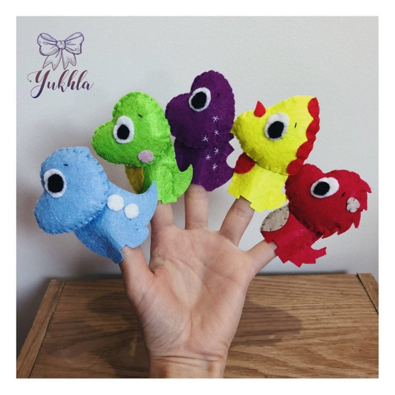 Finger puppets Activity toy Educational game Educational nursery Toddler game Dinosaurs Dinosaurs toy Pretend play Puppets children Puppets