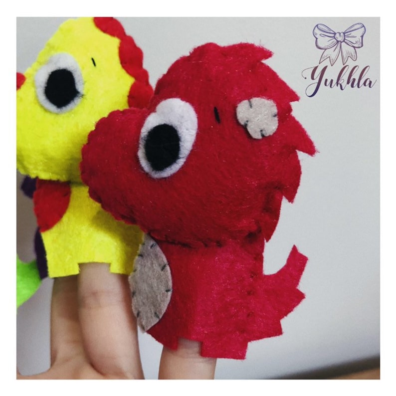 Finger puppets Activity toy Educational game Educational nursery Toddler game Dinosaurs Dinosaurs toy Pretend play Puppets children Puppets