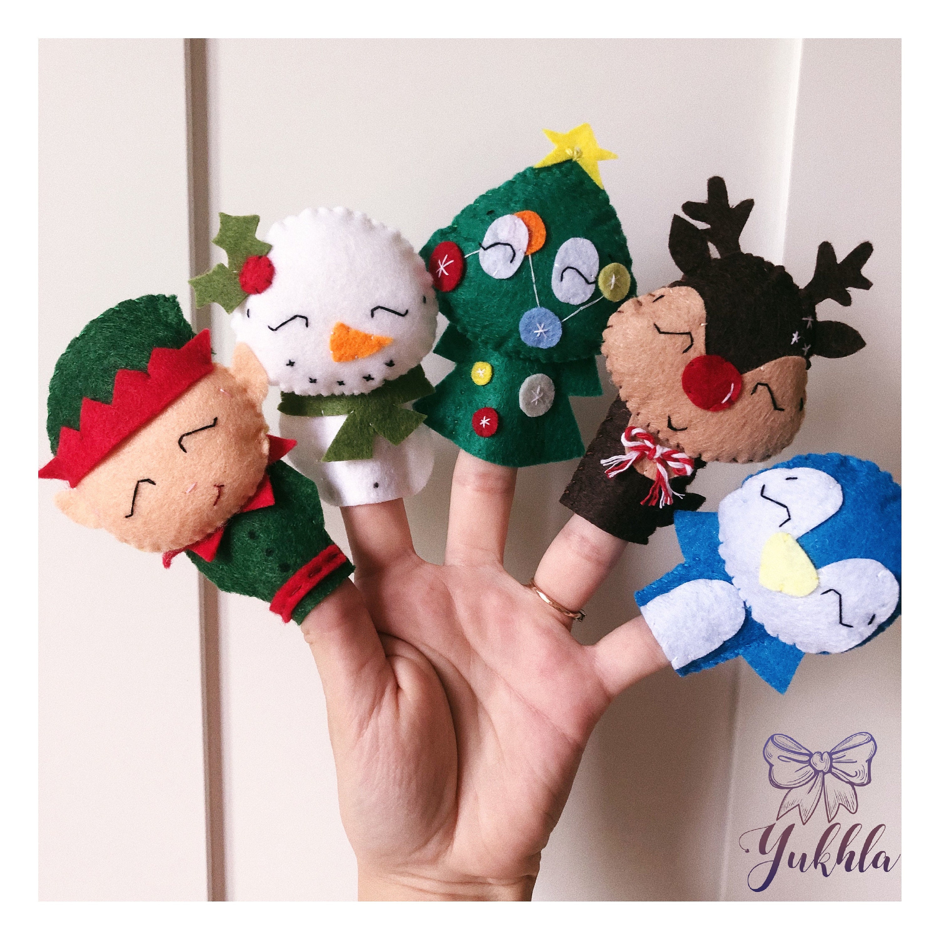 Christmas advent calendar Finger puppets Educational nursery Etsy