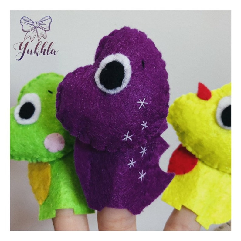 Finger puppets Activity toy Educational game Educational nursery Toddler game Dinosaurs Dinosaurs toy Pretend play Puppets children Puppets