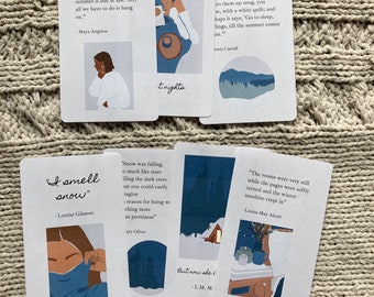 Winter Quotes Journal Cards: Inspirational Planner Cards (Digital Download)
