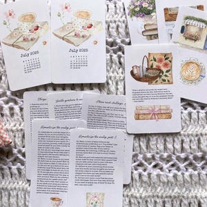 Kit de journal de juillet 2025, invites de journal, agenda imprimable, cartes de journal, cartes de journalisation, journalinghome