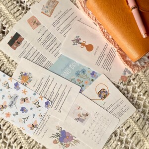 NEW April 2024 Journal Kit, Journal Prompts, Planner Printables, Journal Cards, Journaling Cards, journalinghome image 6