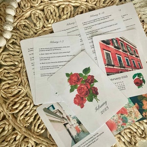 Février 2023 Kit de journal, Invites de journal, Planificateur imprimables - Bundle, Cartes de journal, Cartes de journalisation, journalinghome