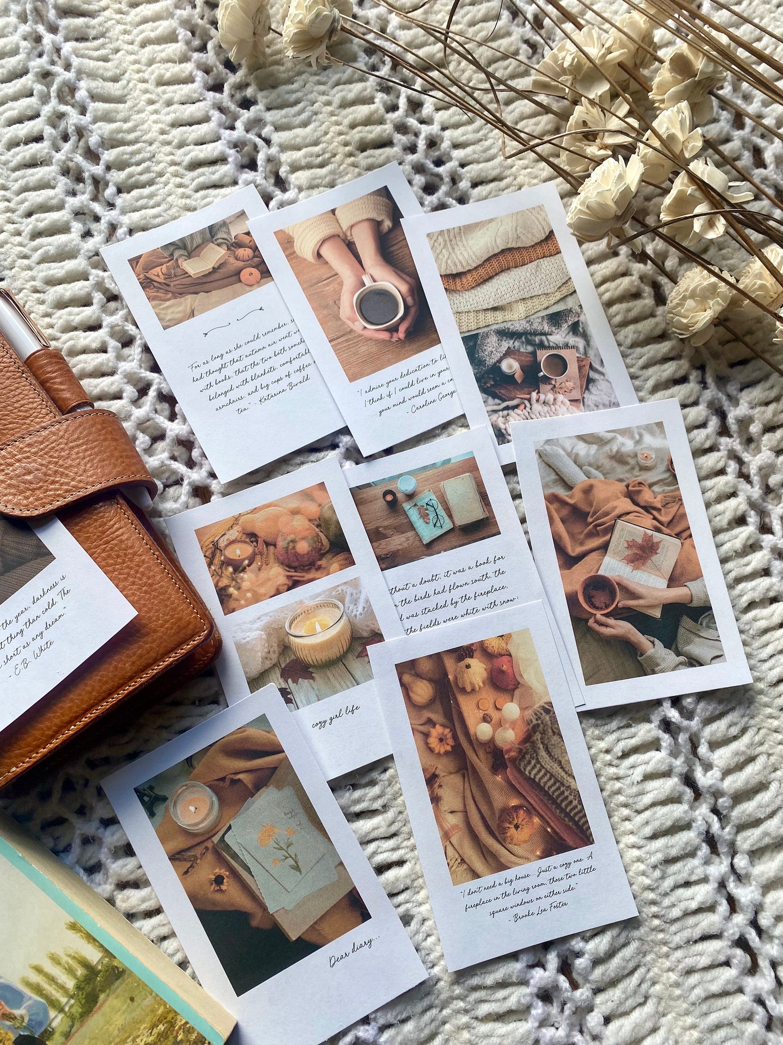 Cozy Autumn Journal Cards: Printable Planner Dashboards (PDF) - Etsy