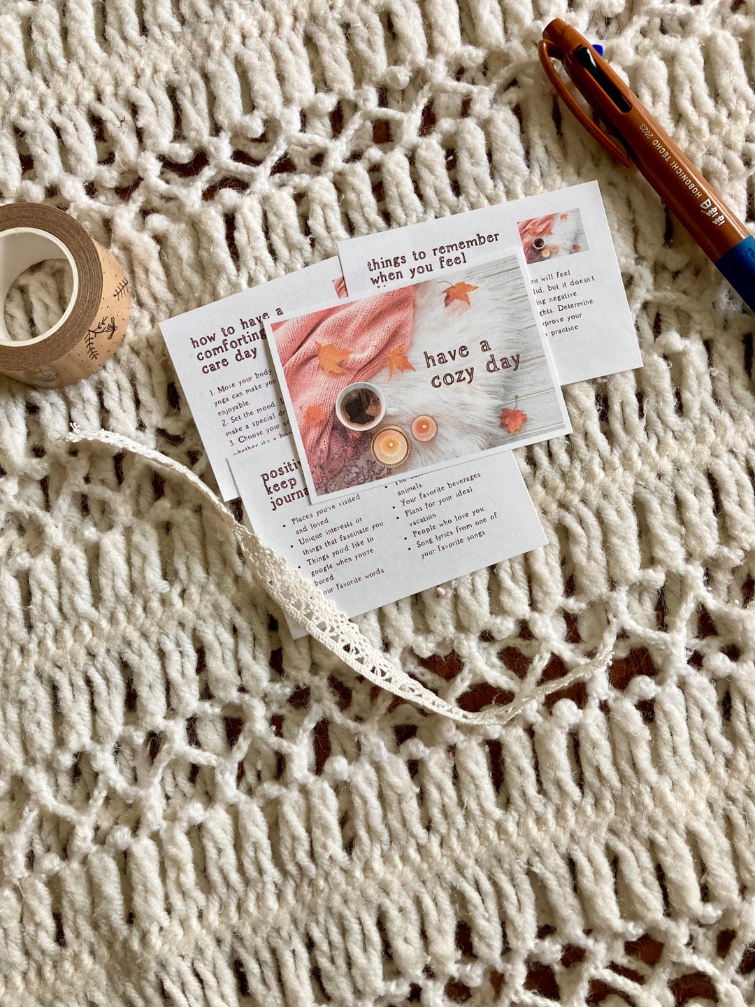 Cozy Day Journal Cards: Planner Inspiration (PDF) - Etsy
