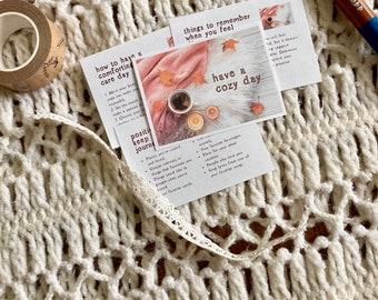 Cozy Day Journal Cards: Planner Inspiration (PDF)
