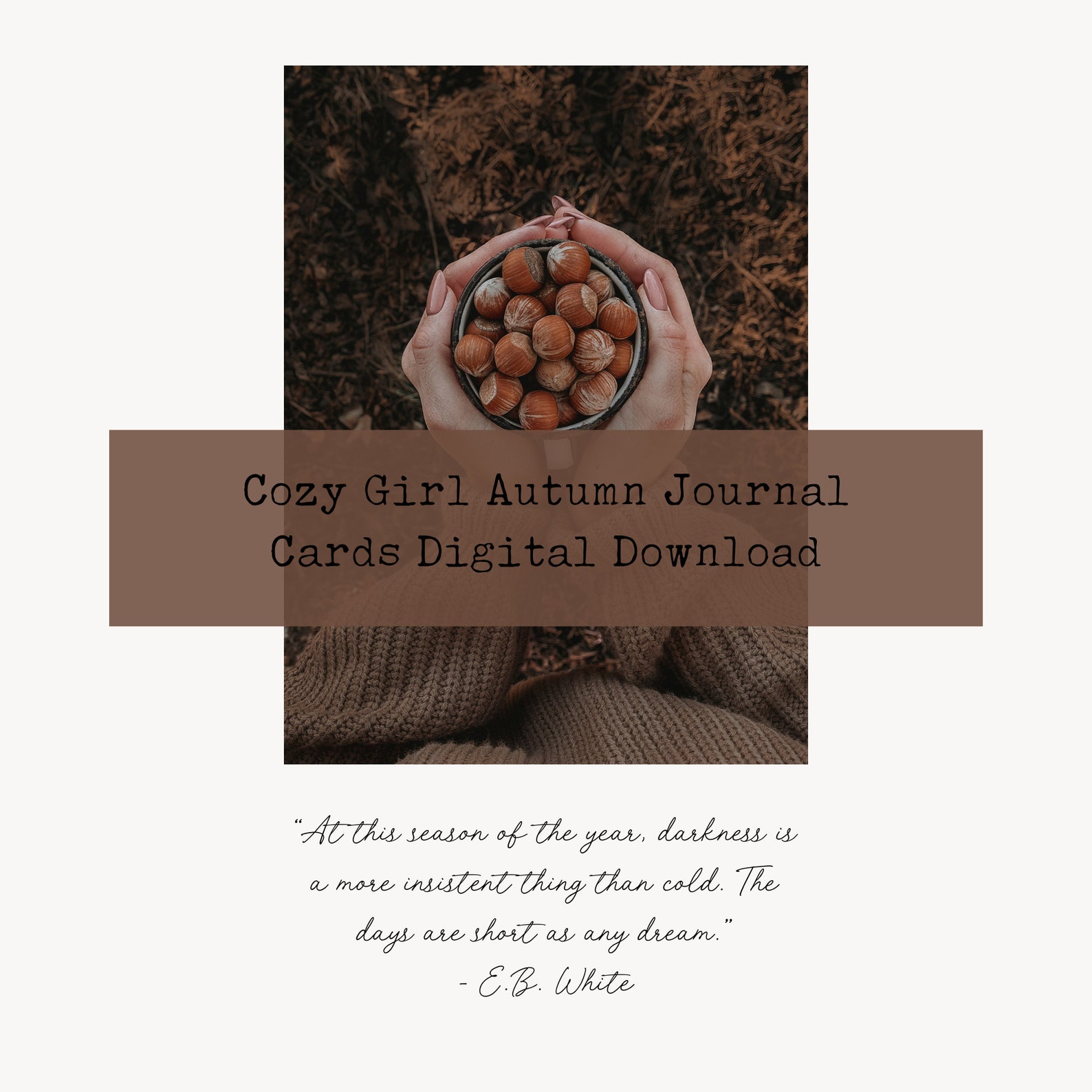 Cozy Autumn Journal Cards: Printable Planner Dashboards (PDF) - Etsy
