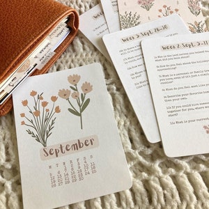Kit de journal de septembre 2022, invites de journal, bujo imprimables - bundle, cartes de journal, cartes de journalisation