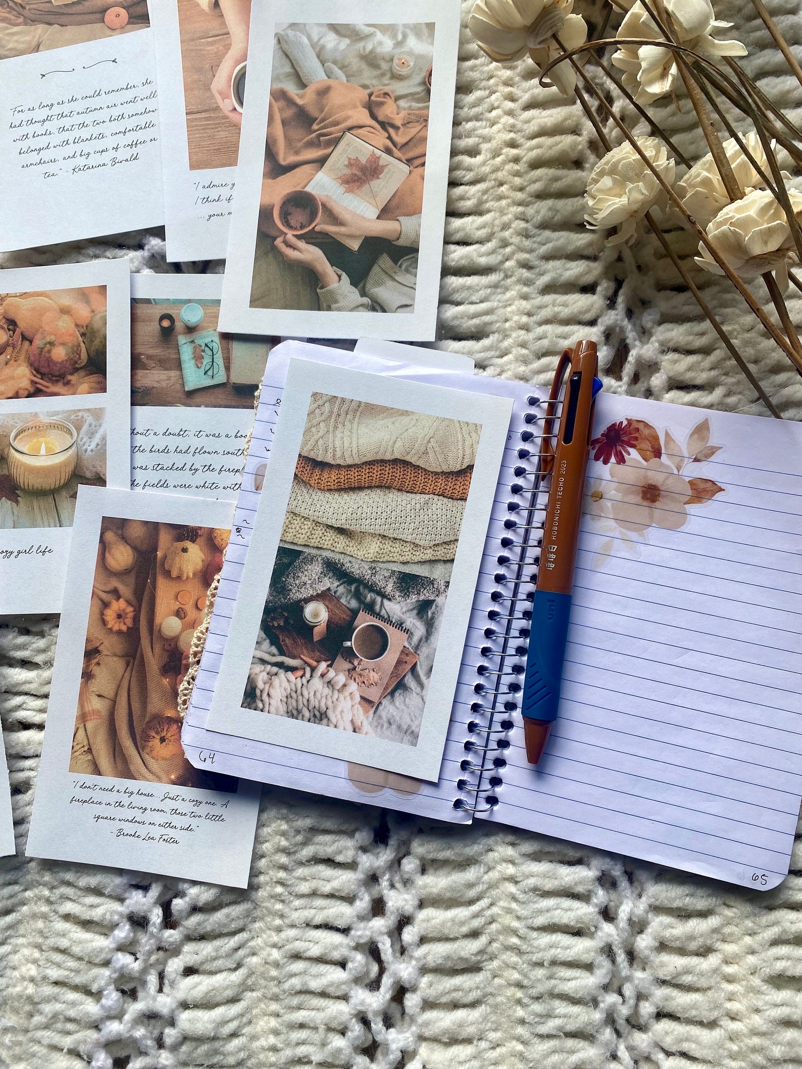 Cozy Autumn Journal Cards: Printable Planner Dashboards (PDF) - Etsy