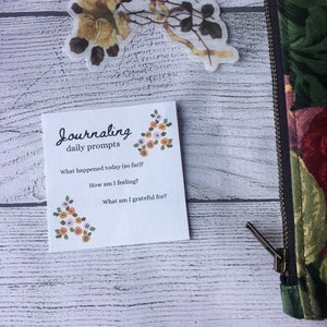 Carte de journalisation pour l'inspiration quotidienne, carte de journal imprimable
