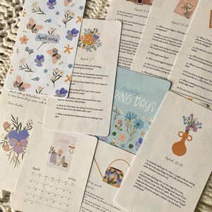 NEW April 2024 Journal Kit, Journal Prompts, Planner Printables, Journal Cards, Journaling Cards, journalinghome image 5