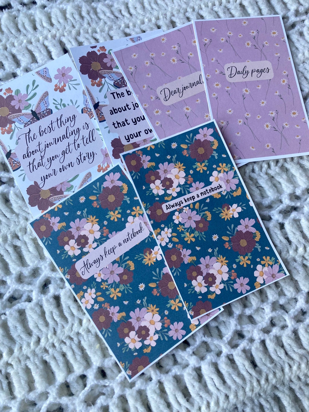 Autumn Journal Cards & Planner Dashboards: Floral A6, Personal Size ...