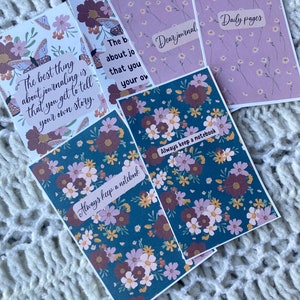 Carte carte e dashboard del diario, carte del pianificatore, dashboard del pianificatore personale, dashboard del pianificatore A6, journalinghome