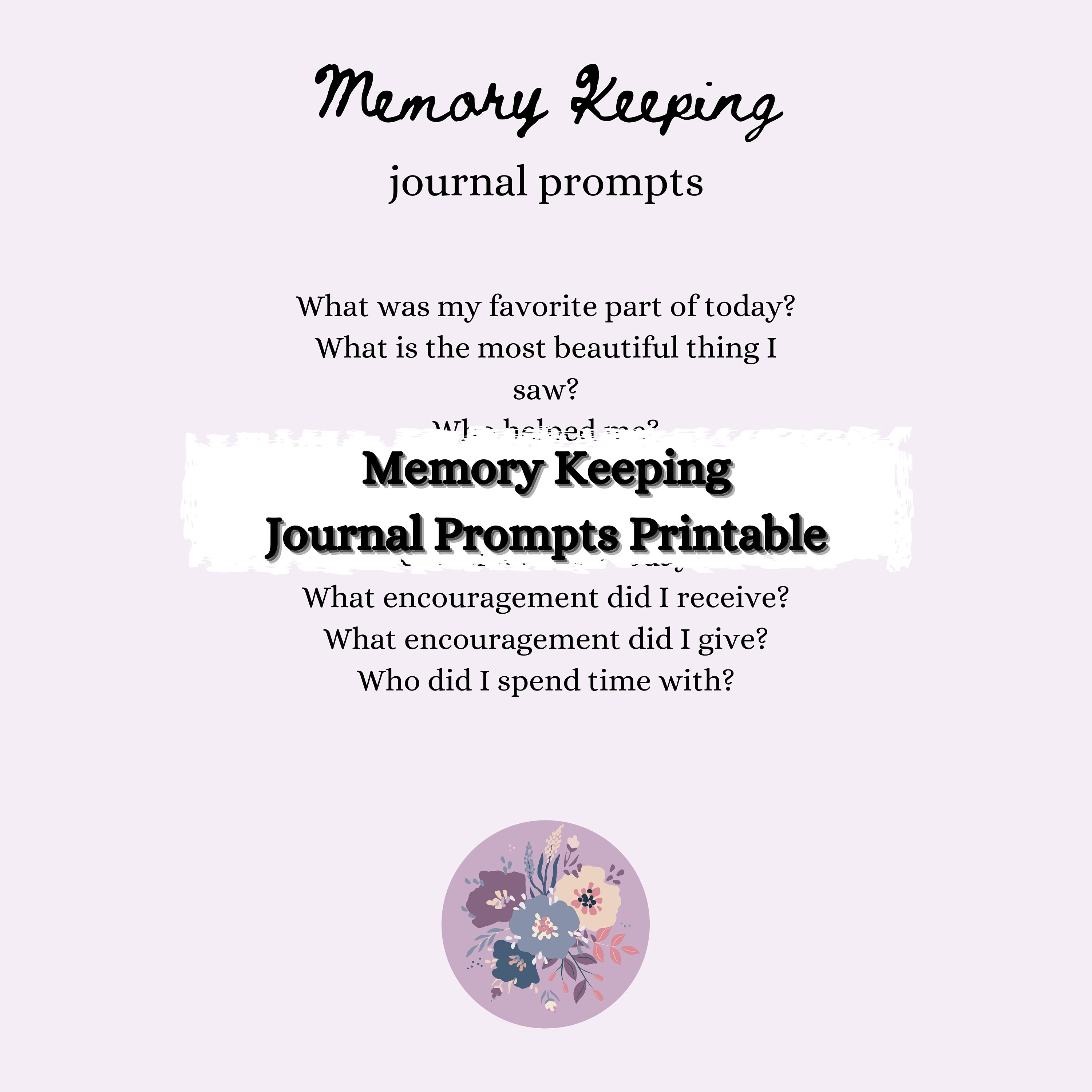 Daily Journal Prompts Printables Bundle Journal Cards Etsy