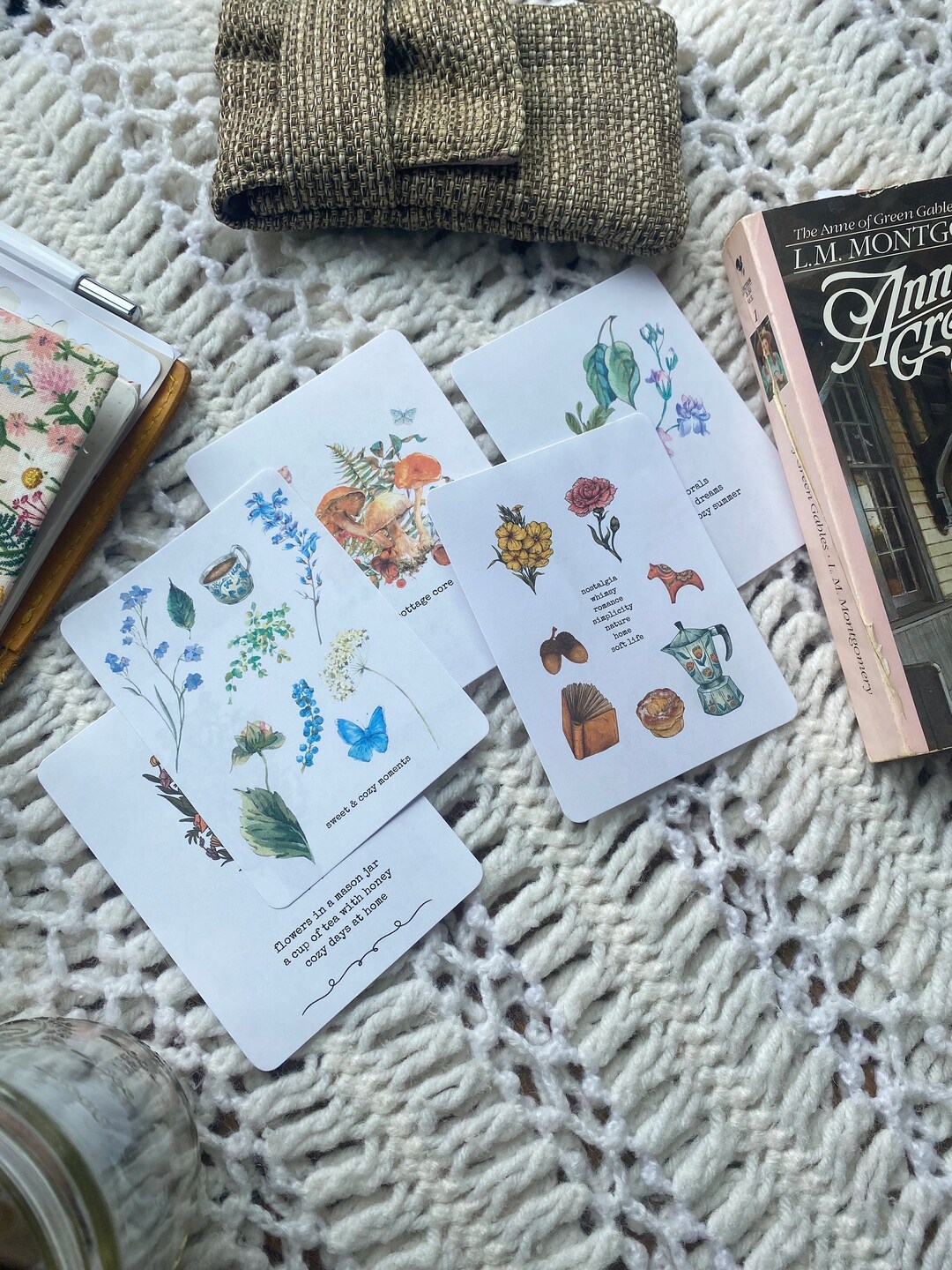 Cozy Summer Journal Cards: Cottagecore Planner Inspiration (digital ...