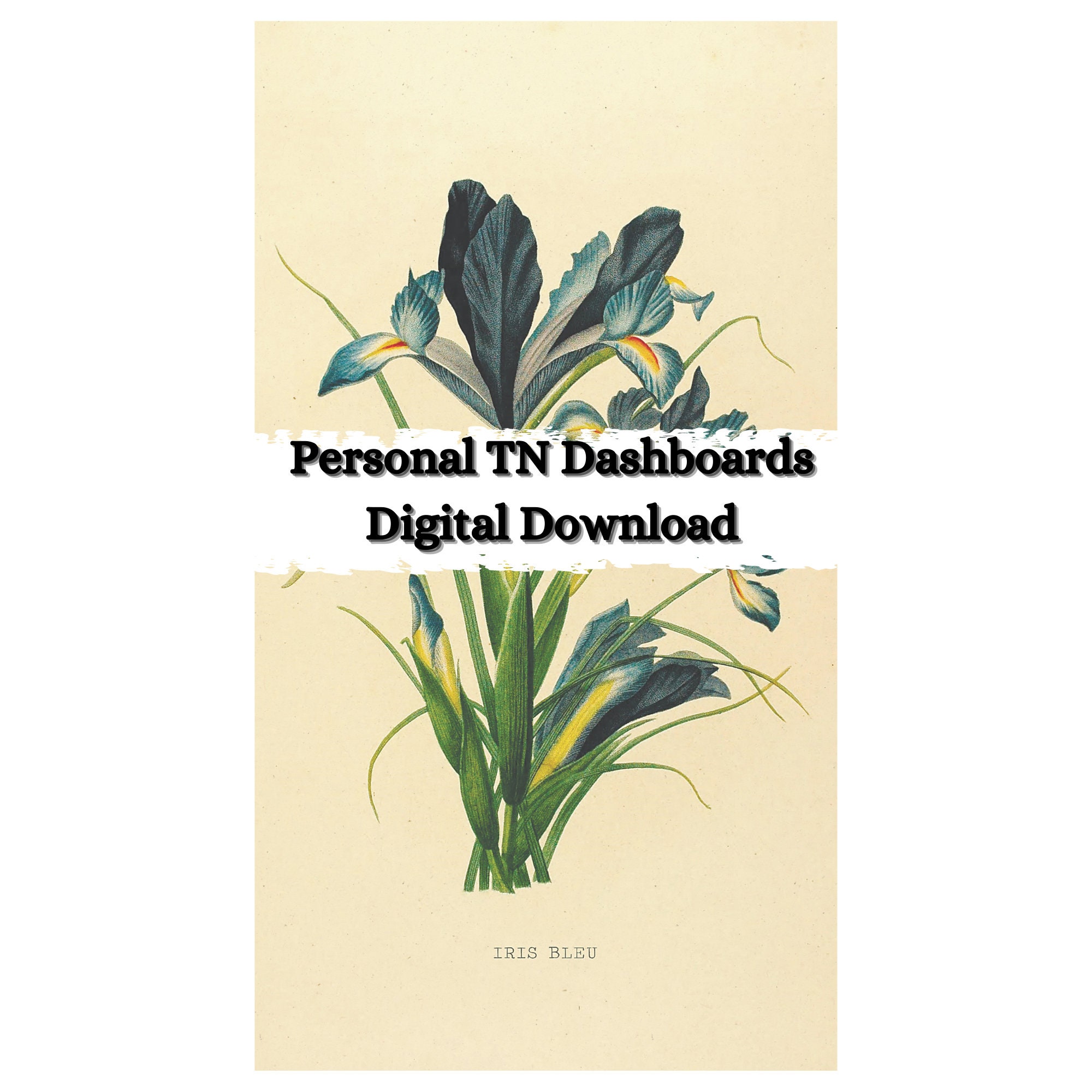 Personal Printable Floral Dashboards Digital Download Etsy