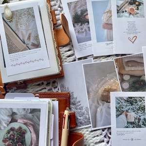 Winter Ambiente Journal Karten und Dashboards, Planer Karten, druckbare Journal Karten, druckbare Planer Karten, journalinghome