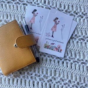 Tarjeta de diario de otoño de Planner Girl, tarjeta de planificador, tarjeta de planificador imprimible, tarjeta de diario imprimible