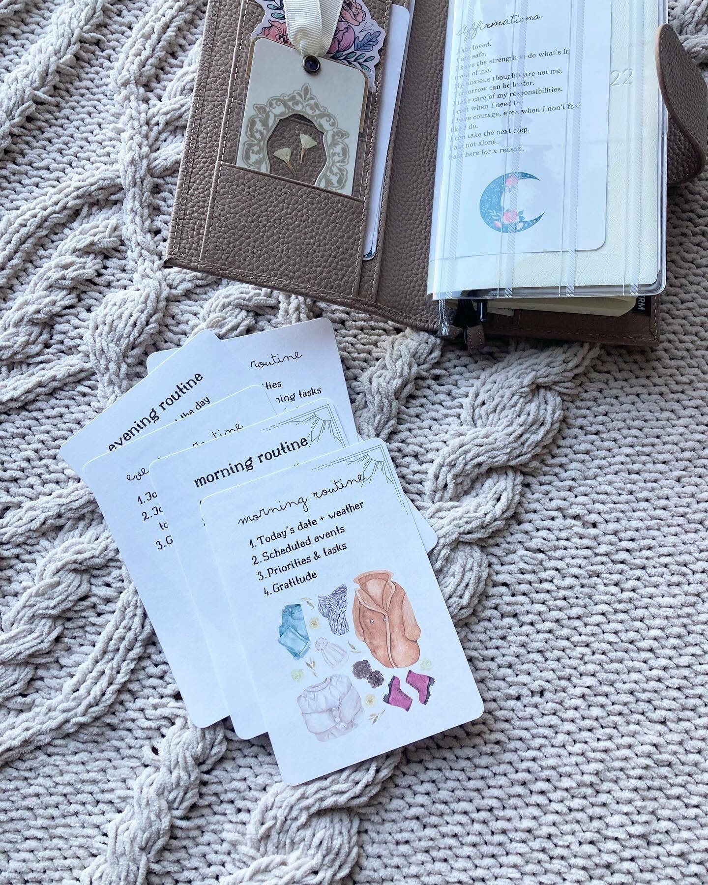 Winter Routine Planner Cards: Printable Journal Prompts (PDF) - Etsy