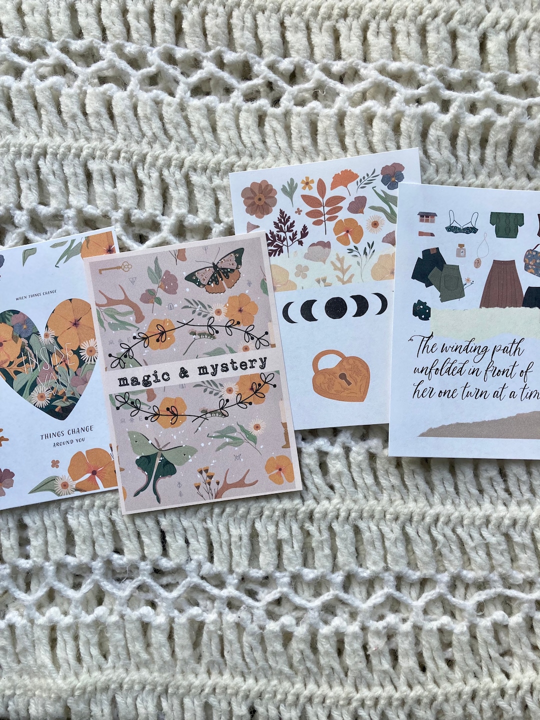 Magical Fall Journal Cards: Printable Planner Inspiration (PDF) - Etsy