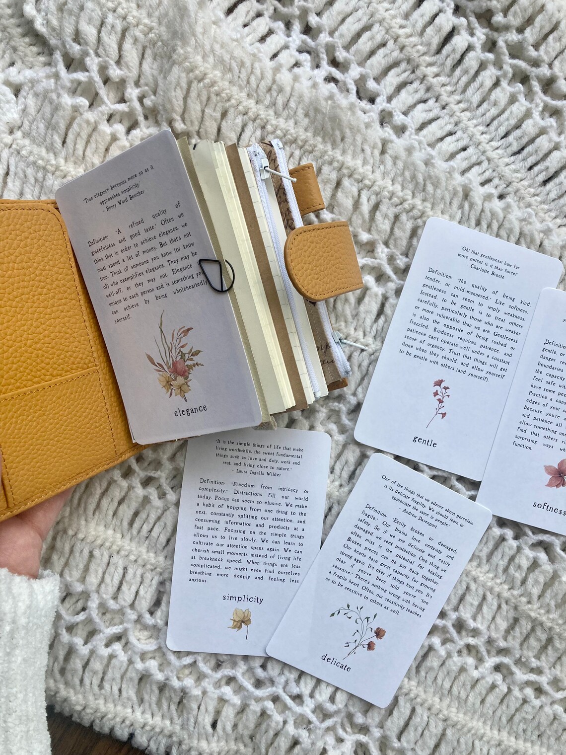 Floral Printable Journal Cards: Vintage Planner Dashboards (digital ...