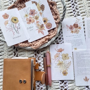Oktober 2024, Journal Kit, Journal Anweisungen, Printables für Planer, Journal Karten, Journaling Karten, journalinghome