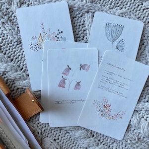Tarjetas de diario Wabi-Sabi, Cuaderno de viajeros, Tarjetas de planificador, Tarjetas de diario imprimibles, Tarjetas de planificador imprimibles, Diario de balas