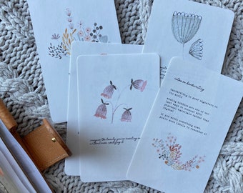 Wabi-Sabi Printable Journal Cards, Planner Inspiration (Digital PDF)