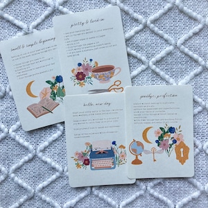 Tarjetas de diario de Light Academia, Inspiración de diario, Tarjetas de planificador, Tarjetas de diario imprimibles, Tarjetas de planificador imprimibles, Diario de balas