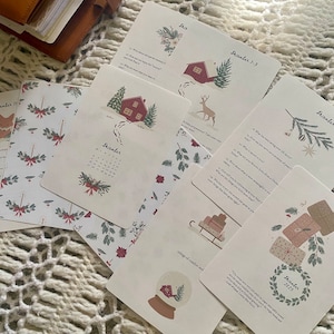 December 2023 *Holiday* Journal Kit, Journal Prompts, Planner Printables - Bundel, Journal Cards, Journaling Cards, journalinghome