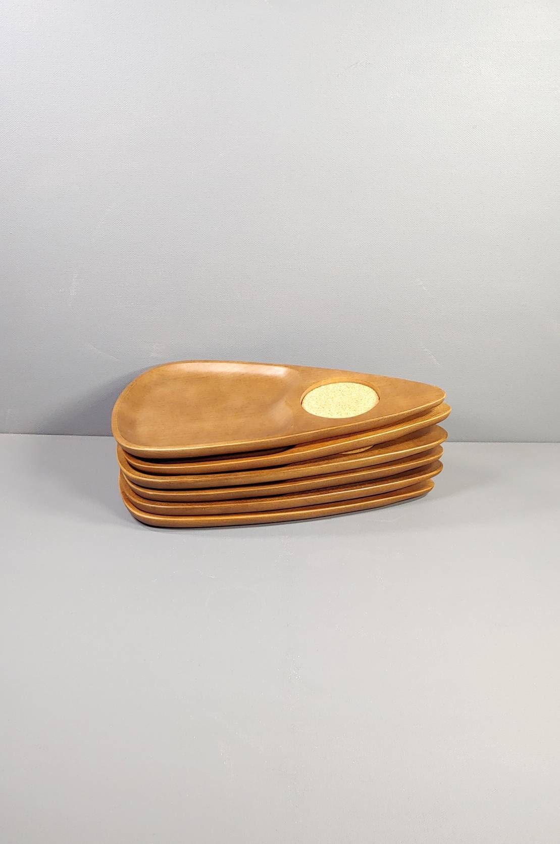 MCM Serving Trays by Rubel Serv Wood Designed by Fred Press Etsy