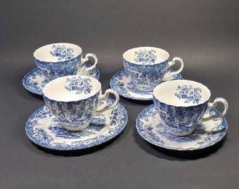 Vintage Johnson Bros Tea Cup and Saucers