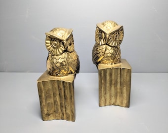 Vintage Owl Bookends