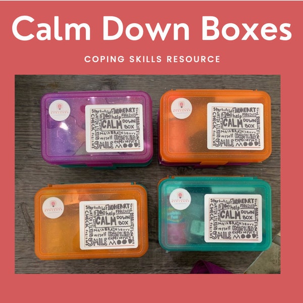 Calm Down Kit for Kids - Anger Emotion Regulation Calm Down Toy Box - Anxiety Box - Children's Behavior Management