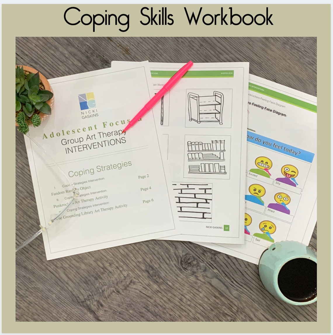 Coping Skills Art Therapy, Art Therapy Activities, Adolescent Group