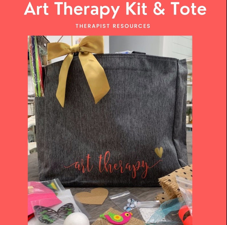 Art therapy, therapy, art kit, art supplies, art therapist, art therapy studio, Mental Health, craft supply kit, art activities for kids, image 1