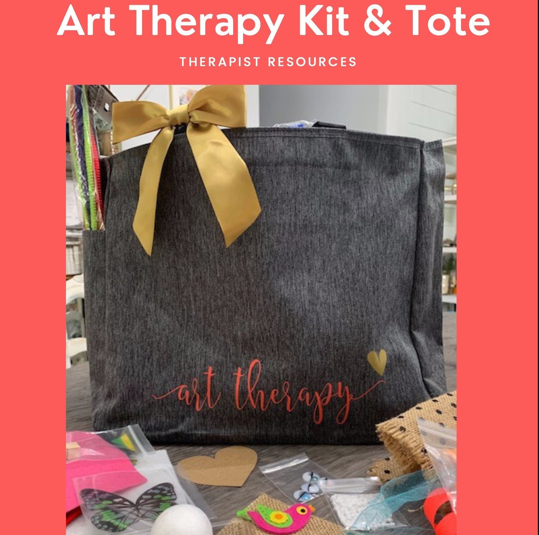 OEFY Art Therapy Supplies Kit - 20+ Art Therapy Activities, Expressive Art Projects - Anxiety Tools, Coping Skills, Therapist Supplies for Emotional