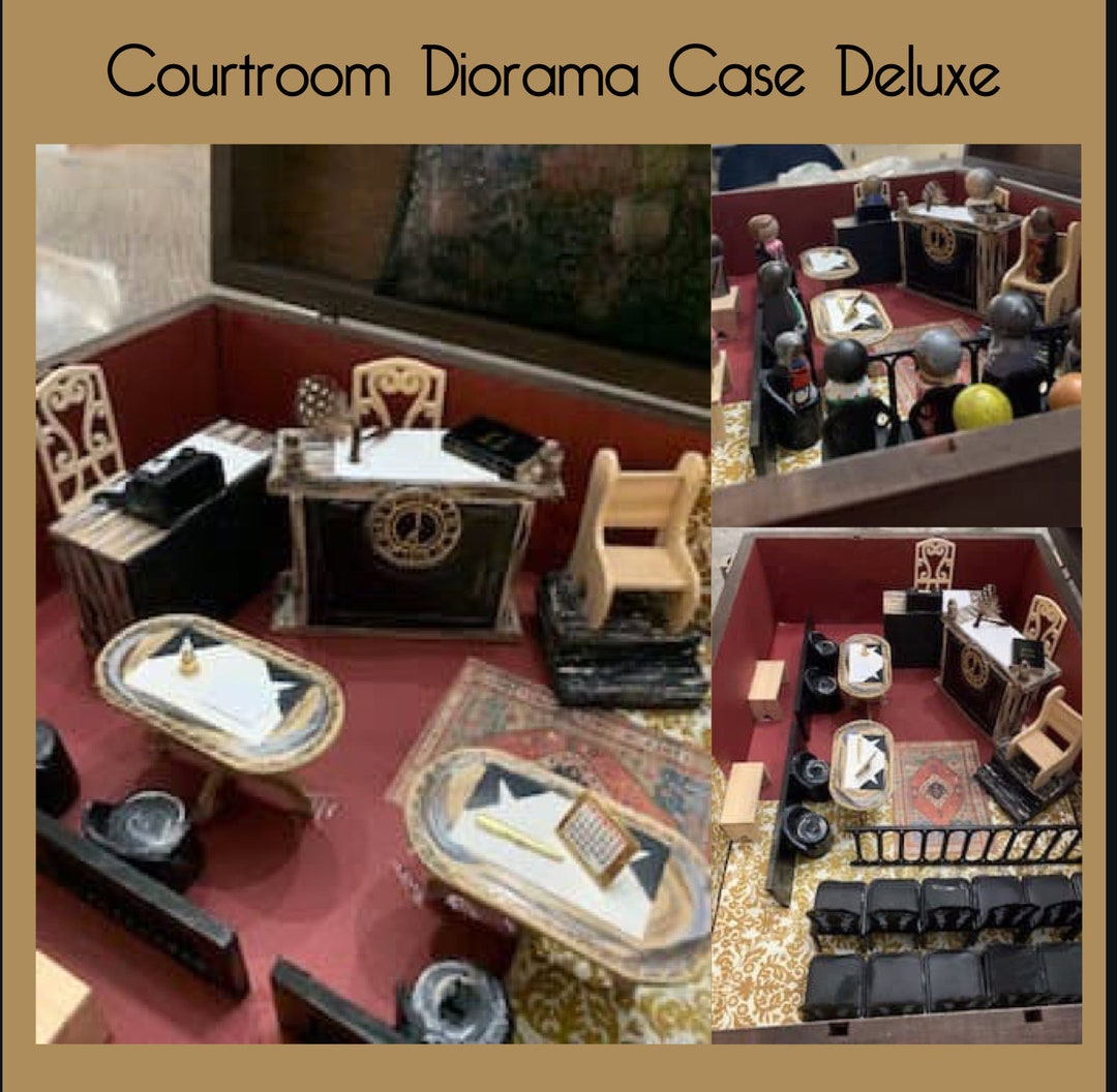 Courtroom Therapy Attorney Miniature Dollhouse Counseling - Etsy