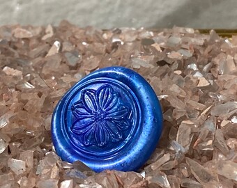 Blue Flower Wax Seal