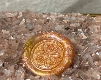 Gold Flower Wax Seal