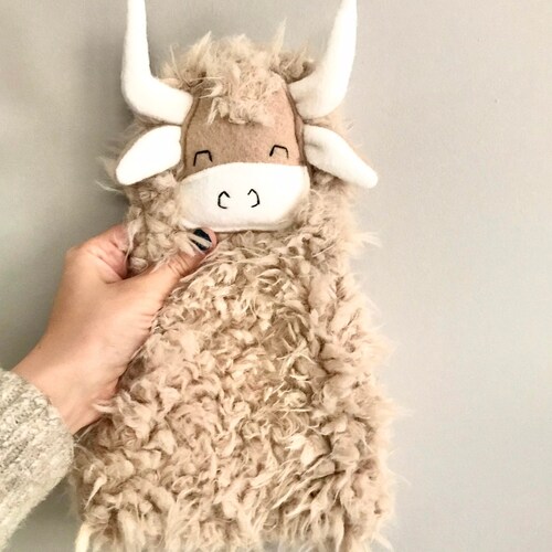 Yak/highland Cow Lovey Fuzzy Lovey Fluffy Lovey Security Etsy