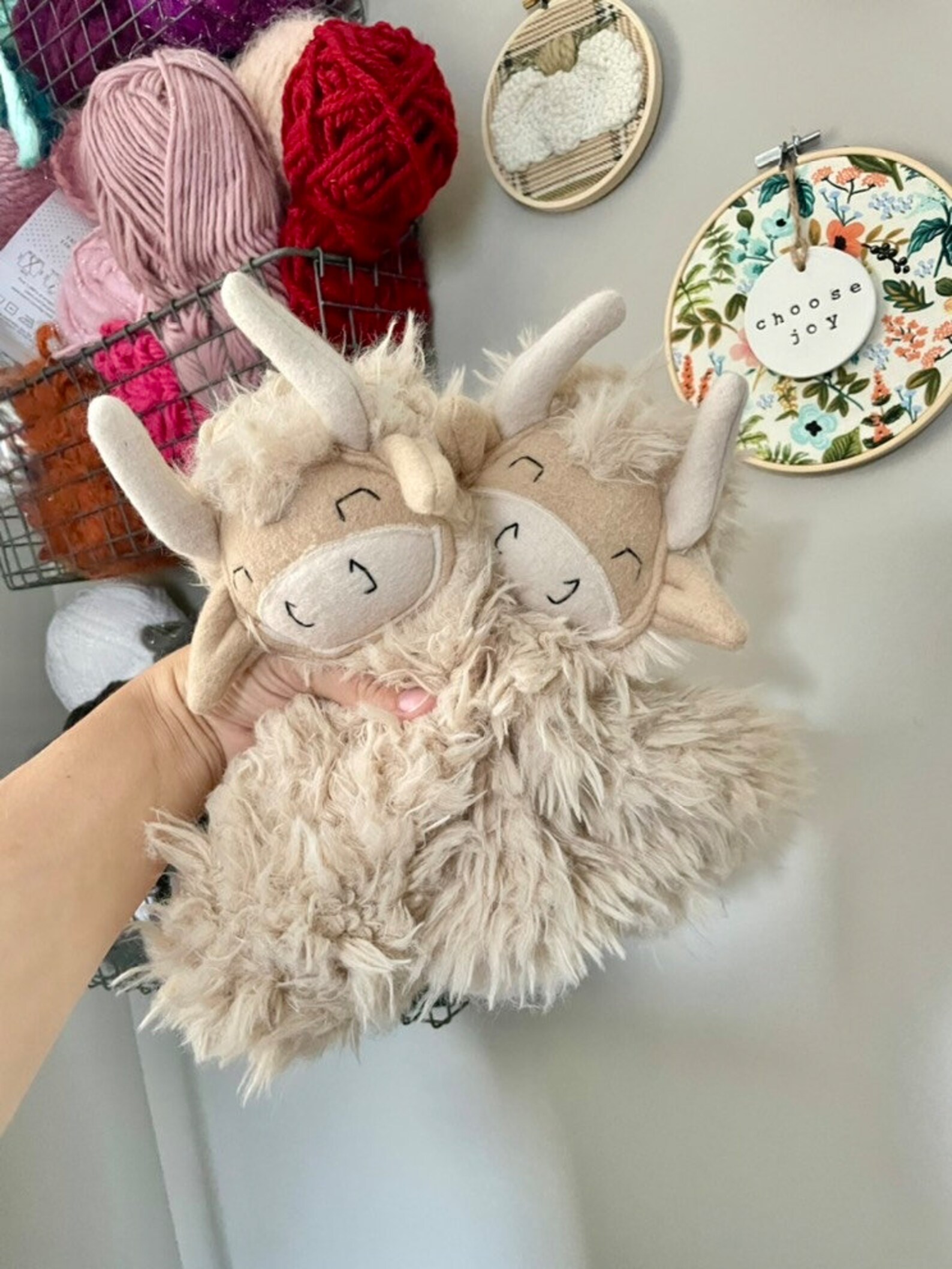 Yak/highland Cow Lovey Fuzzy Lovey Fluffy Lovey Security Etsy