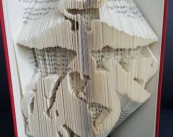 Origami/Folded Book Art Pattern Marine Corps