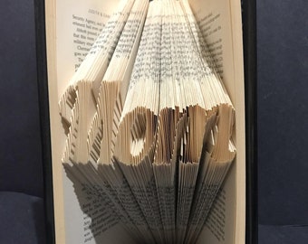 Mother's Day Gift Folded Book Art - Mom
